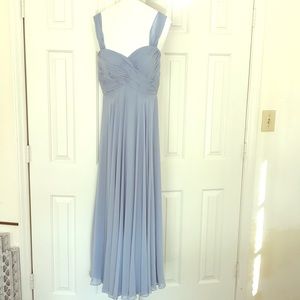 Blue bridesmaid dress